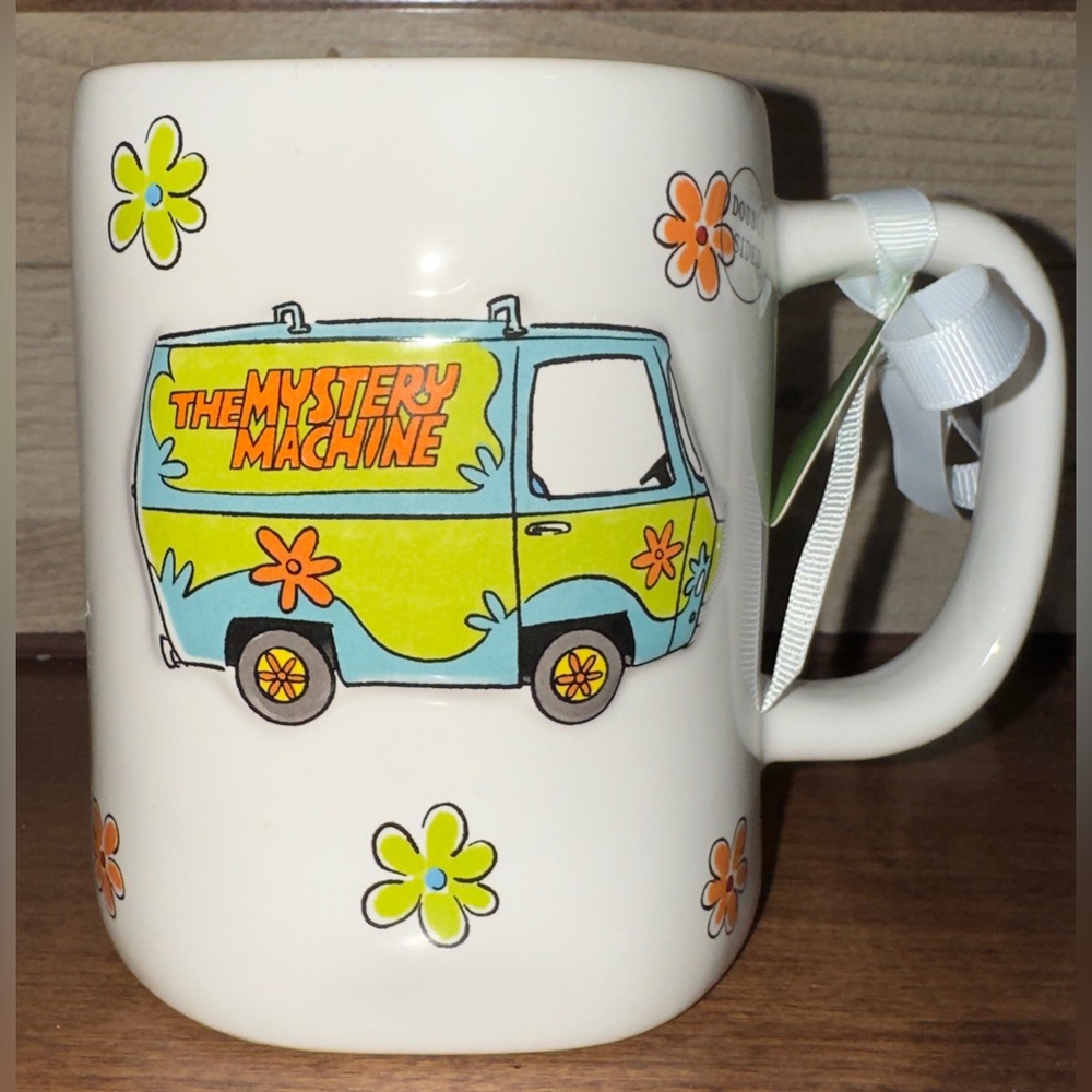 Super Cute 🥰 Scooby-Doo Rae Dunn MYSTERY MACHINE "BEWARE OF GHOSTS" Double Sided